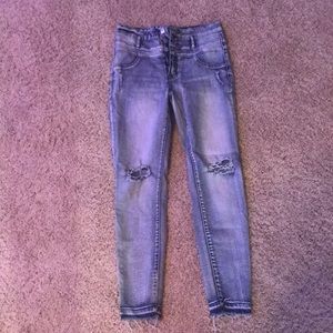 Whitewashed High Waisted Skinny Jeans